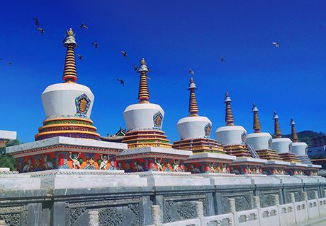 青海塔尔寺，藏区黄教六大寺院之一
