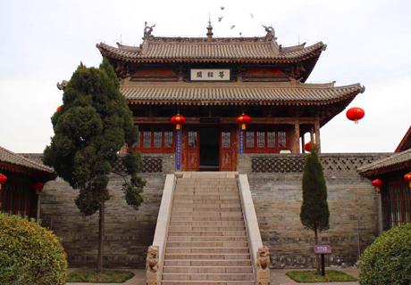陕西渭南韩城文庙，整个建筑庭院宽阔，格局规范